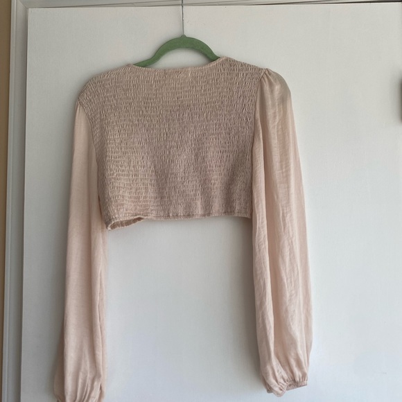 **EM & ELLE Find You Crop Top in Champagne (M) NWT - Picture 2 of 6